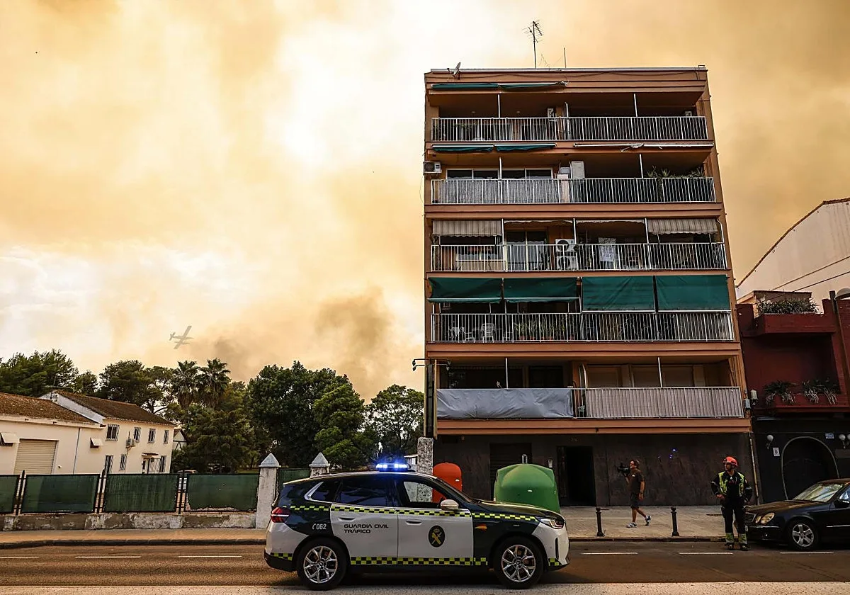 El incendio de El Saler continúa activo tras calcinar 31 hectáreas del parque natural