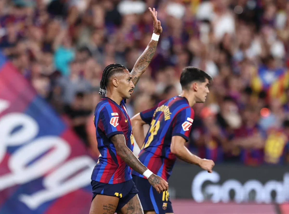 Raphinha brilha na estreia de Rodri, e Barcelona bate o Bilbao pelo Espanhol