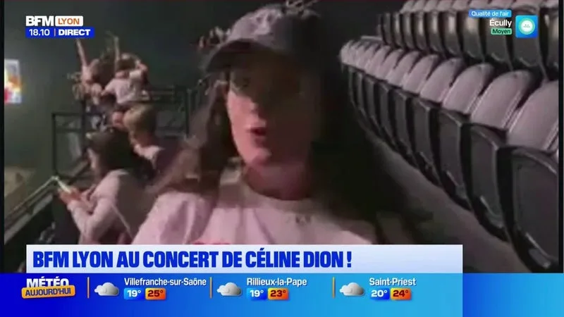 Notre journaliste BFM Lyon en direct du concert de Céline Dion à Paris