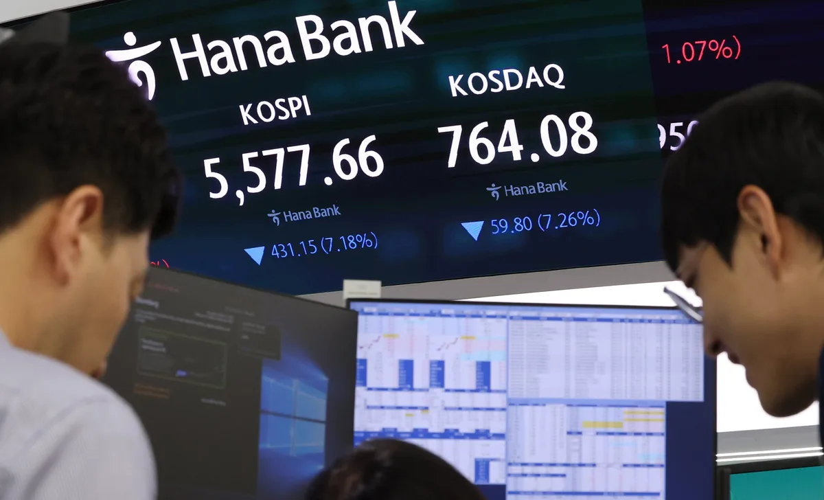 상반기 2배 오르더니… 코스피, 닛케이 하락 폭의 ‘2배’로 고꾸라졌다