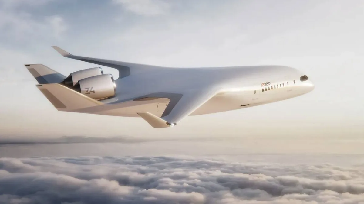 250 pasajeros, 9.260 km de autonomía y un 50% menos de consumo: EEUU presenta el primer avión de ala mezclada del mundo