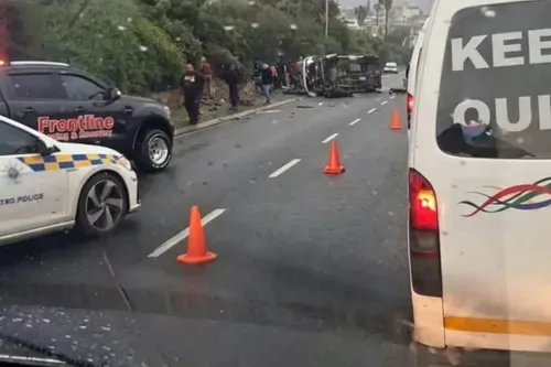 Nelson Mandela Boulevard crash leaves woman dead and 13 injured
