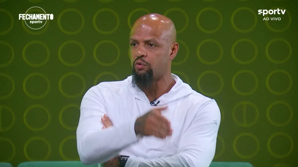 Felipe Melo: "O futebol mais bonito é o do Flamengo, o mais eficiente é o do Palmeiras"