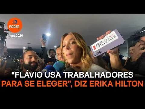 “Flávio usa trabalhadores para se eleger”, diz Erika Hilton