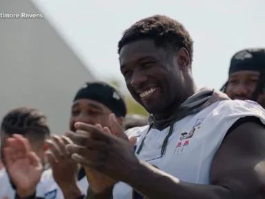 WATCH: Baltimore Ravens step up to support kids with cancer