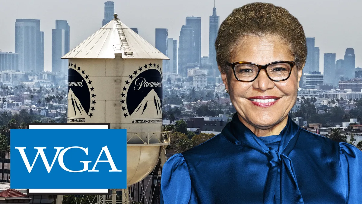 WGA Rips LA Mayor Karen Bass For Supporting “False Choice” In Paramount-WBD Merger Tangle