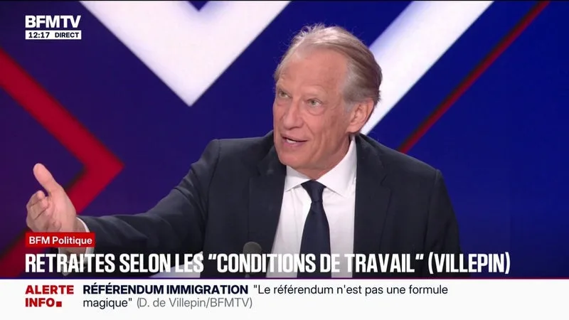 Réforme des retraites: Dominique de Villepin veut "sortir de cet âge pivot, tabou, pour compter davantage en trimestres et offrir à nos compatriotes de choisir"