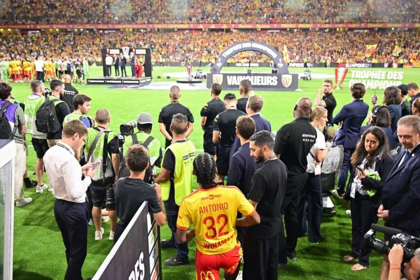 Kyllian Antonio privé de la célébration du Trophée des champions à cause de son expulsion