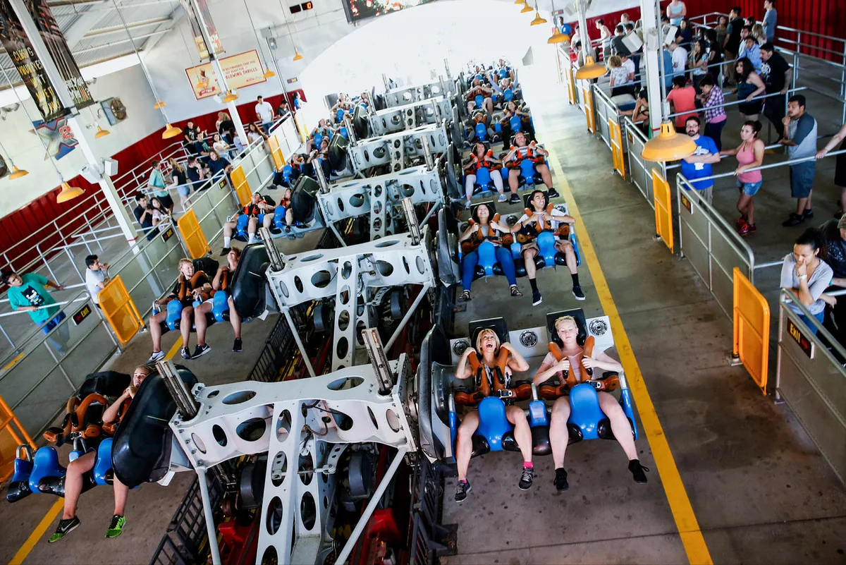 Over 100 people suffered brain injuries on X2 rollercoaster at Six Flags, lawyers for victims say