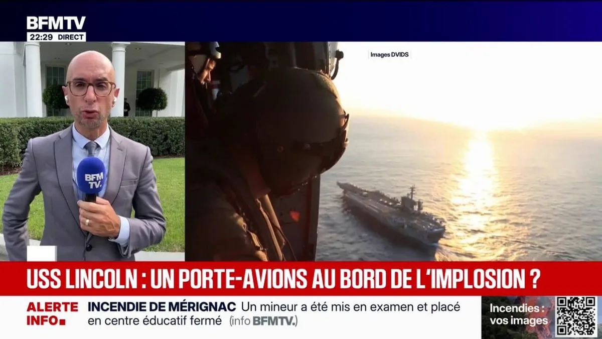 USS Lincoln: plusieurs soldats américains auraient tenté de sauter du porte-avions, exténués par les conditions de vie à bord