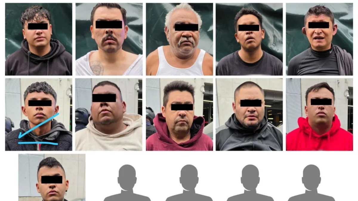 Secretaría de Seguridad destaca la detención de 15 presuntos despojadores en la GAM, entre ellos cuatro menores de edad