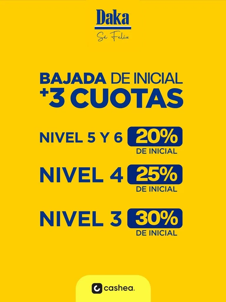Tiendas Daka reduce la inicial de Cashea en una jornada especial de precios bajos del 12 al 14 de septiembre