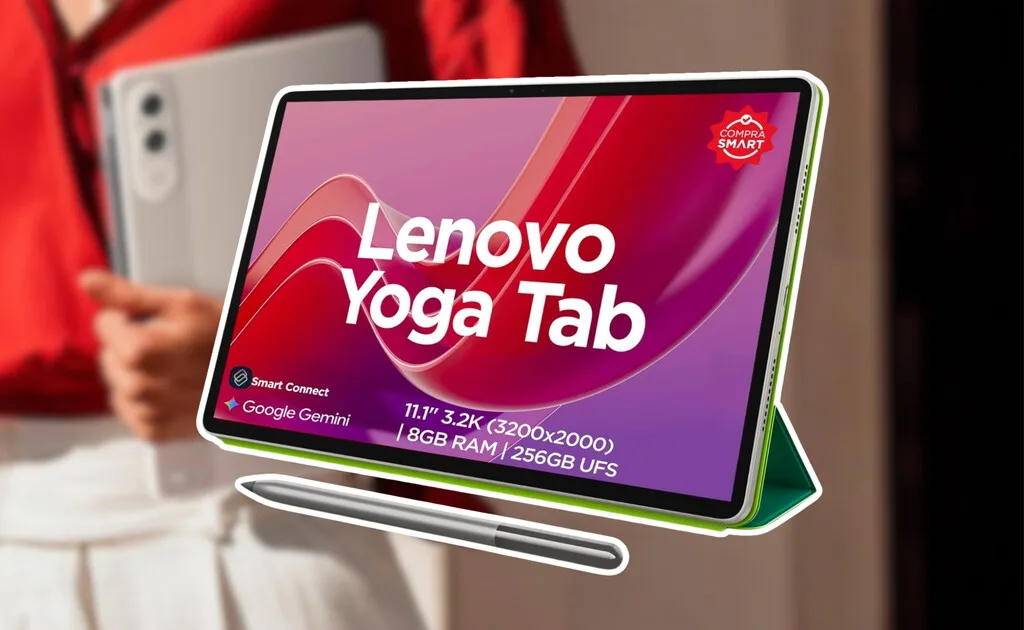 Amazon remata esta tablet Lenovo con casi 50% de descuento. Precio mínimo histórico e incluye pluma digital y funda gratis
