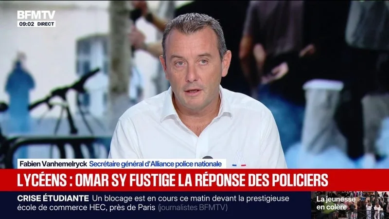 "Il est complètement déconnecté", le syndicat Alliance police nationale critique les prises de position de l'acteur Omar Sy sur le mouvement lycéen