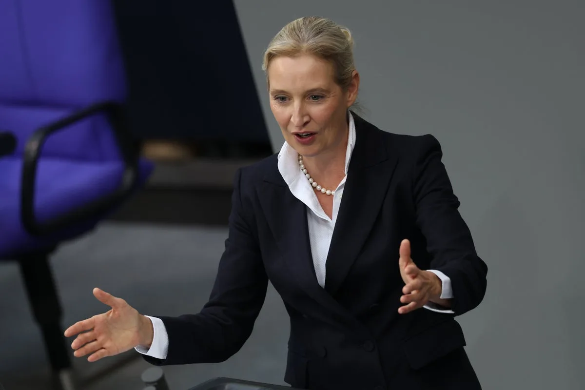 AfD leader threatens to pull German funding for Ukraine and repeats Putin talking points in worrying interview