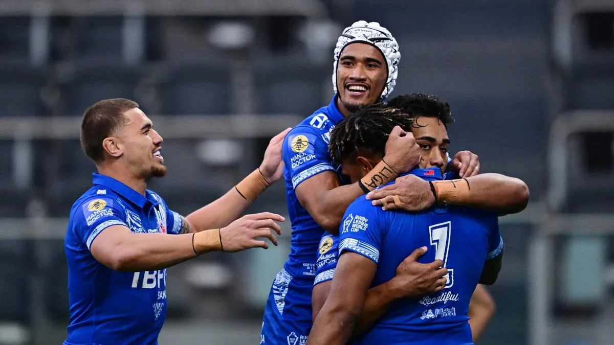 Samoa’s Deine Mariner limps off 10 minutes into World Cup opener as two France players face head injury assessments