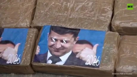 Zelensky portraits appear on cocaine seized in Russia (VIDEO)