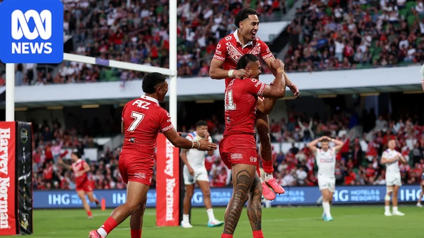 'Outstanding' Tonga puts England on the brink of World Cup elimination
