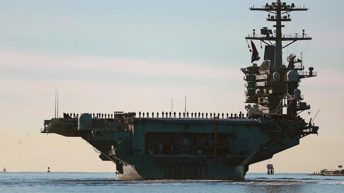 US top Middle East commander visits deployed aircraft carrier, and other Mideast news