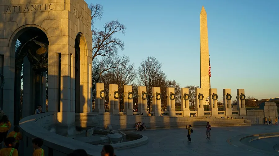 Interior investigating vandalism at WWII Memorial