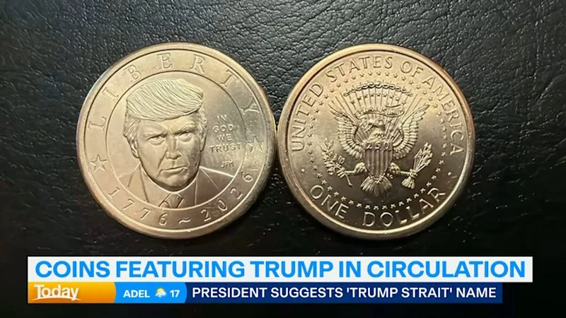 Coins featuring Donald Trump in circulation