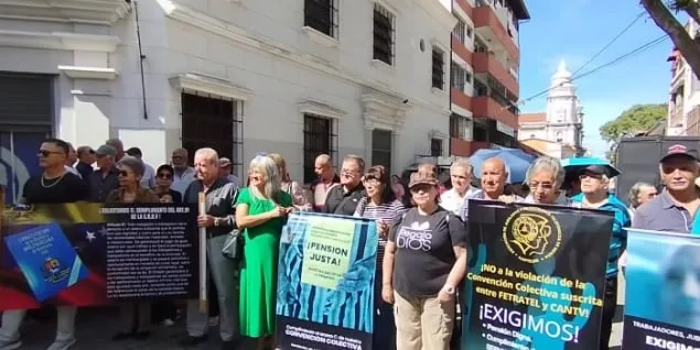 Jubilados de Cantv protestan en al menos cuatro estados para exigir pago de bonos y seguro médico