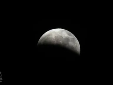 WATCH: Partial lunar eclipse overnight