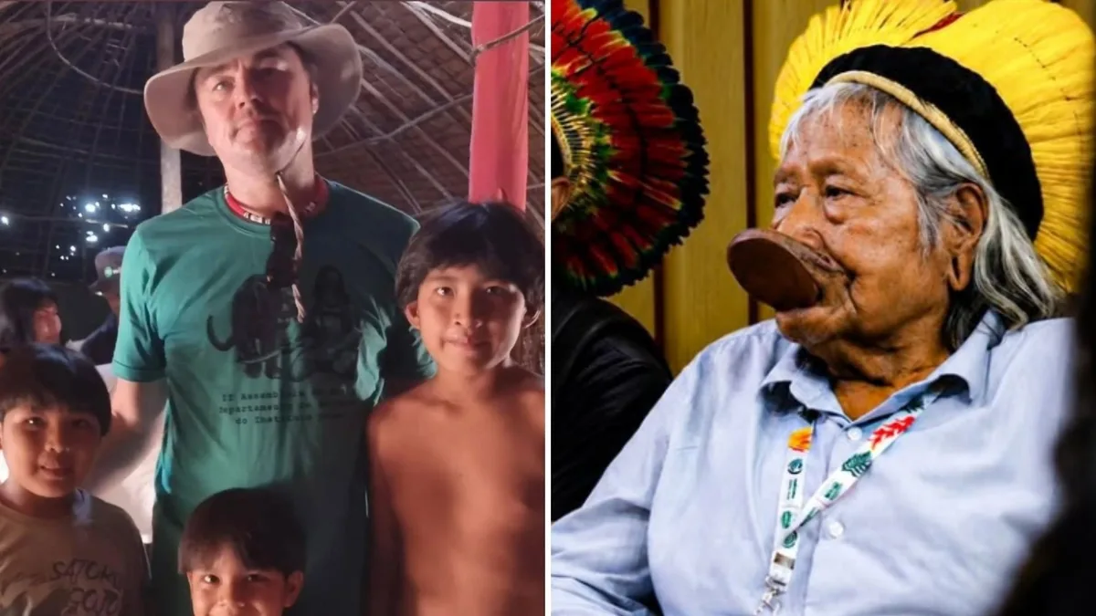 A visita de Leonardo DiCaprio a aldeia indígena no Brasil