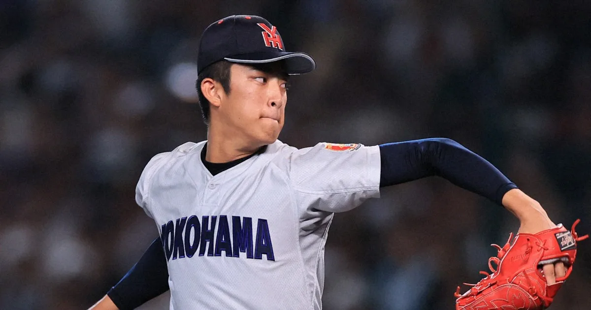 156キロ、横浜・織田「1球で雰囲気を変える」 夏の甲子園