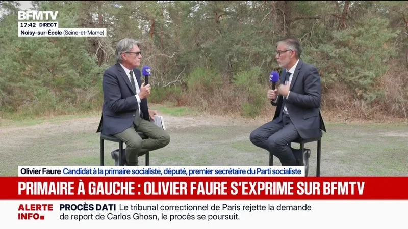 Éviction de Philippe Brun de la primaire socialiste: "La décision conservatoire qui a été prise était la seule possible", estime Olivier Faure, Premier secrétaire du PS et candidat à la primaire socialiste