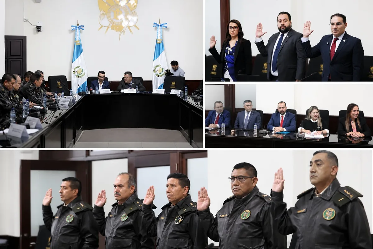 Autoridades de seguridad y justicia acuden al Congreso de Guatemala: piden fondos récord para 2027