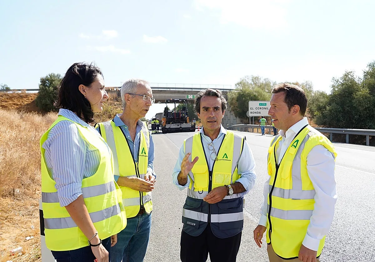 La Junta de Andalucía invierte 3,2 millones en renovar ocho kilómetros de la carretera entre Utrera y Puerto Serrano