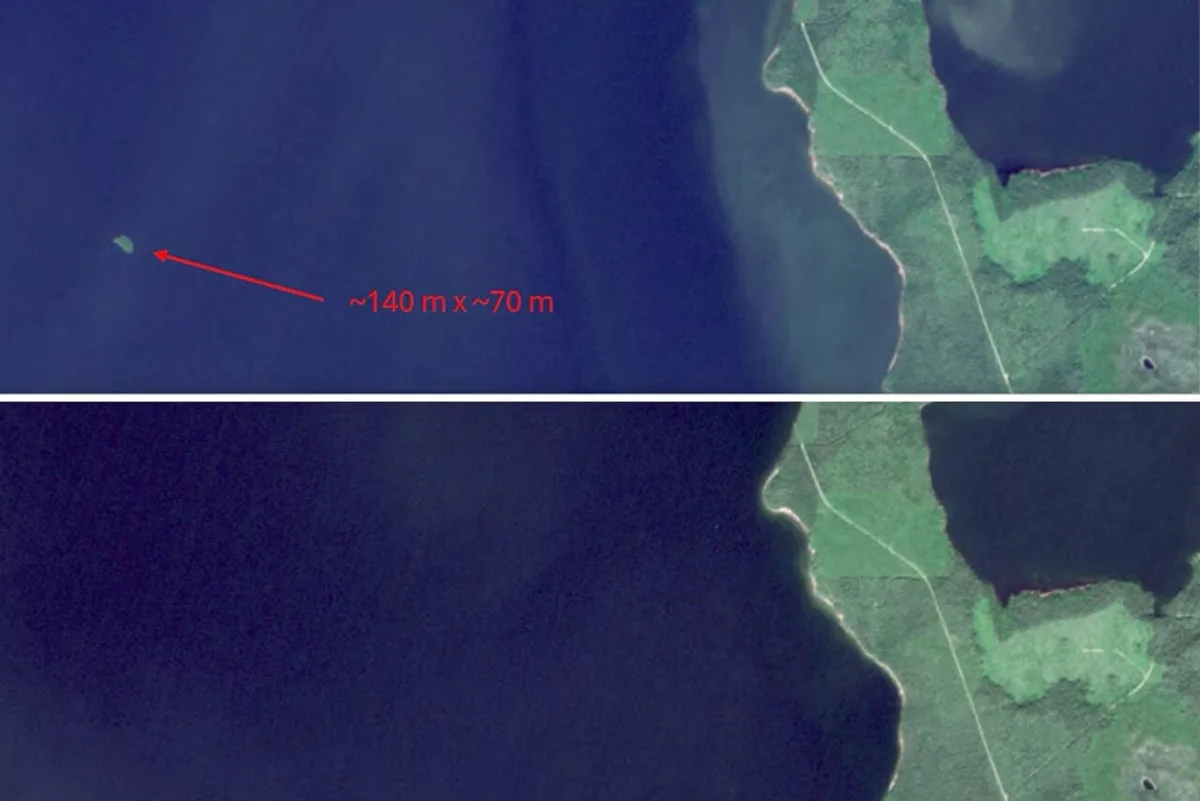A Forested Island Suddenly Appeared in This Gigantic Reservoir—and Then Mysteriously Vanished
