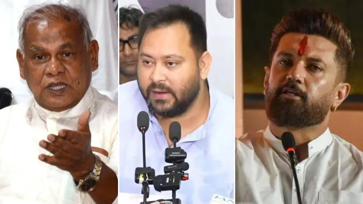 'Gud khaye, gulgule se parhez': Tejashwi targets BJP-RSS amid Jitan Ram Manjhi-Chirag Paswan reservation spat
