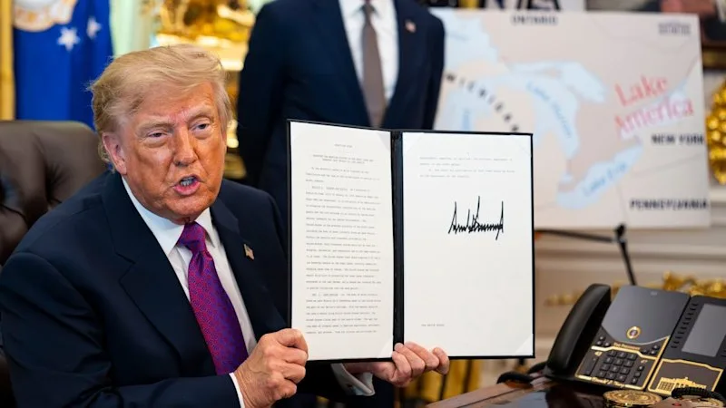 Trump orders Lake Ontario to be renamed ‘Lake America’ amid Canada trade war