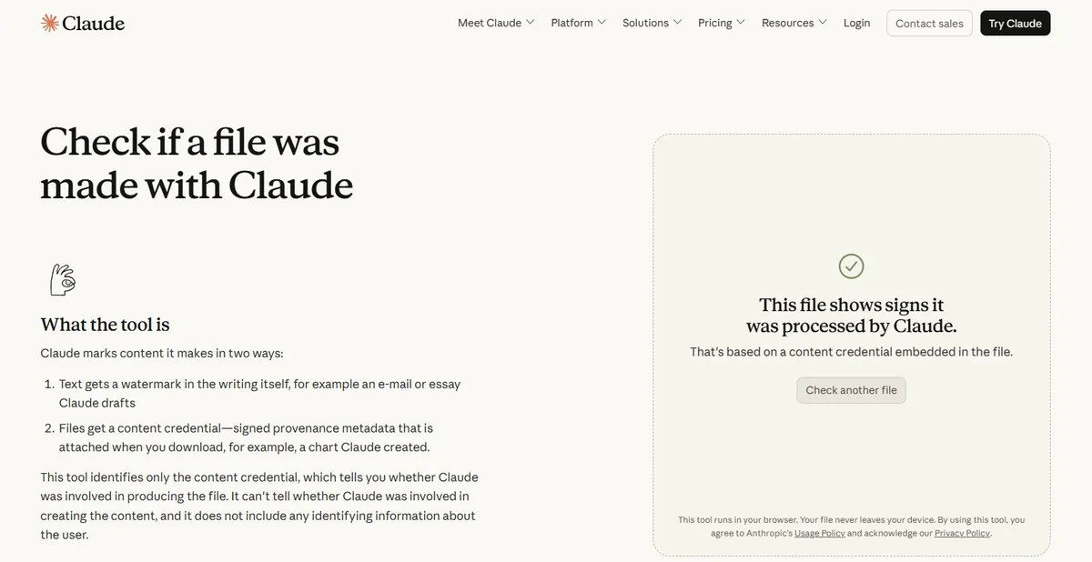 Anthropic’s Content Checker Tool Is Here, With One Big Catch