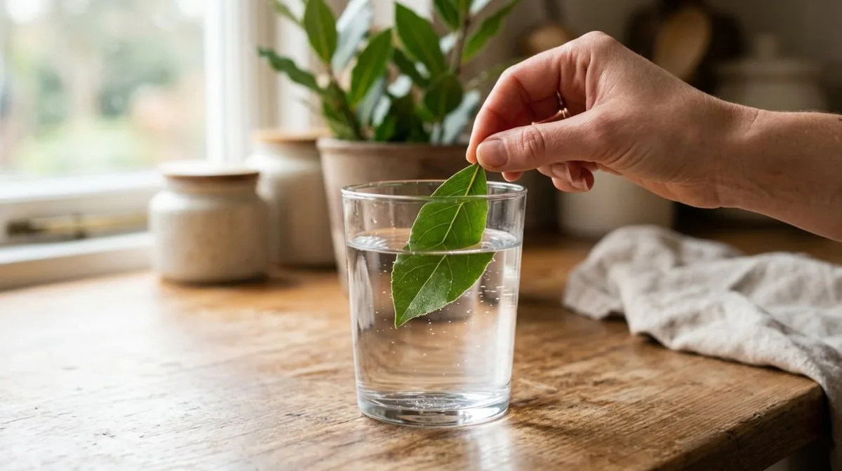 Poner una hoja de laurel en un vaso con agua: para qué sirve y por qué algunos lo recomiendan