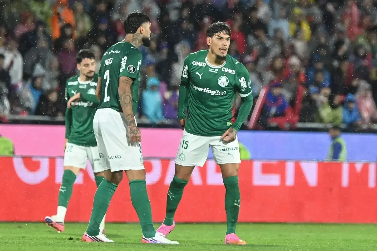 Gustavo Gómez marca o gol da classificação do Palmeiras na Libertadores; veja