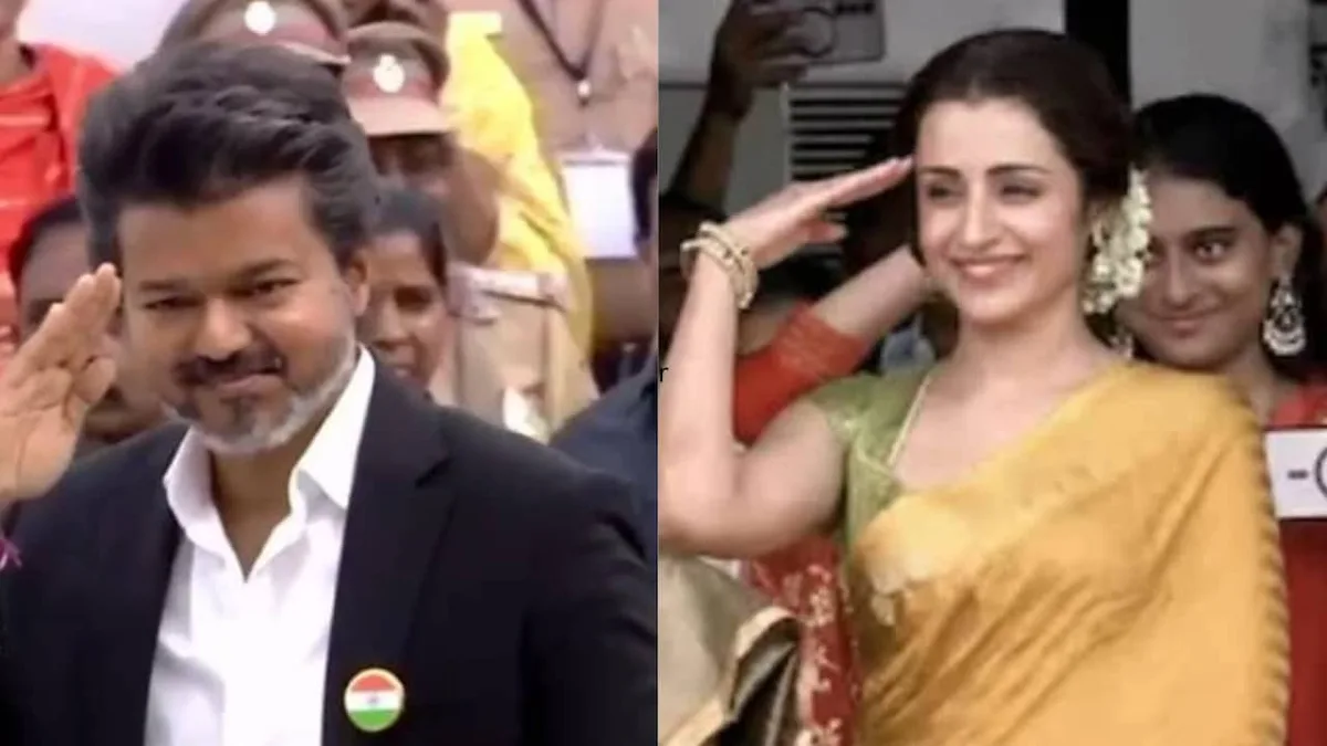 "Thinks Can Justify Such Vulgarity": DMK On Vijay, Trisha Salute At Independence Day Event