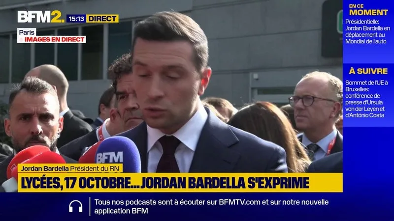 Conseil constitutionnel: Richard Ferrand a "piétiné l'État de droit", estime Jordan Bardella