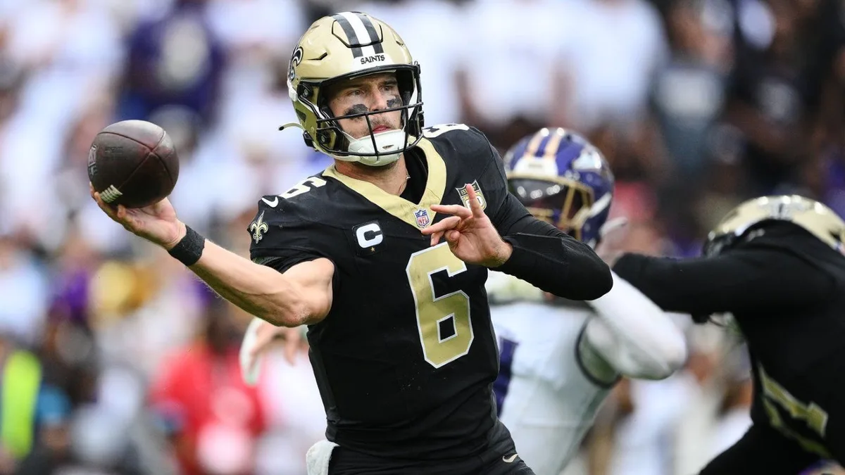 Tyler Shough, Saints produce two big drives late to topple Ravens
