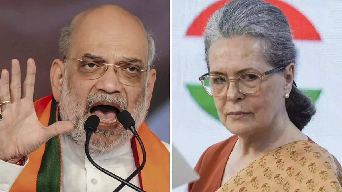 Vande Mataram row: Amit Shah takes 'sin' jibe at Sonia; Congress says minister 'diverting attention'