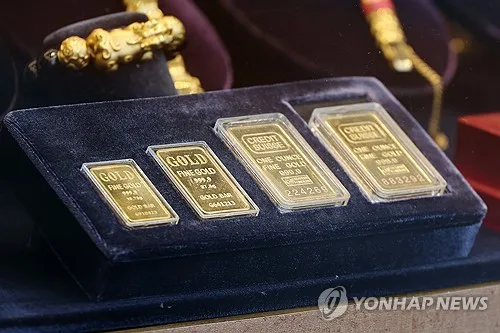 우상향하던 금값, 글로벌 금리 상승에 다시 우하향(종합)