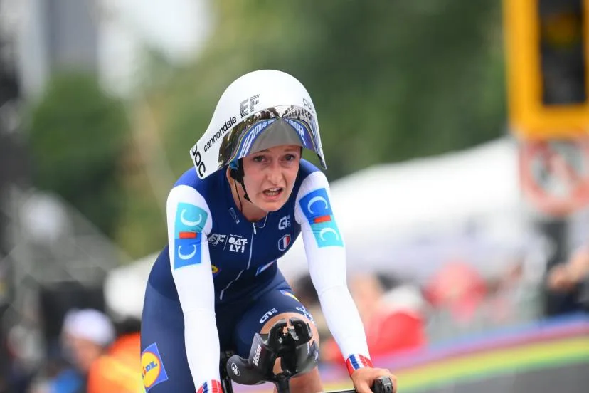 Cédrine Kerbaol satisfaite de sa 5e place sur le contre-la-montre des Mondiaux : « J'avais peur de me foirer »