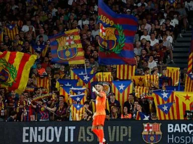 Barcelona scraps tribute to Spain World Cup winners. Act supporting Catalan symbol is expected