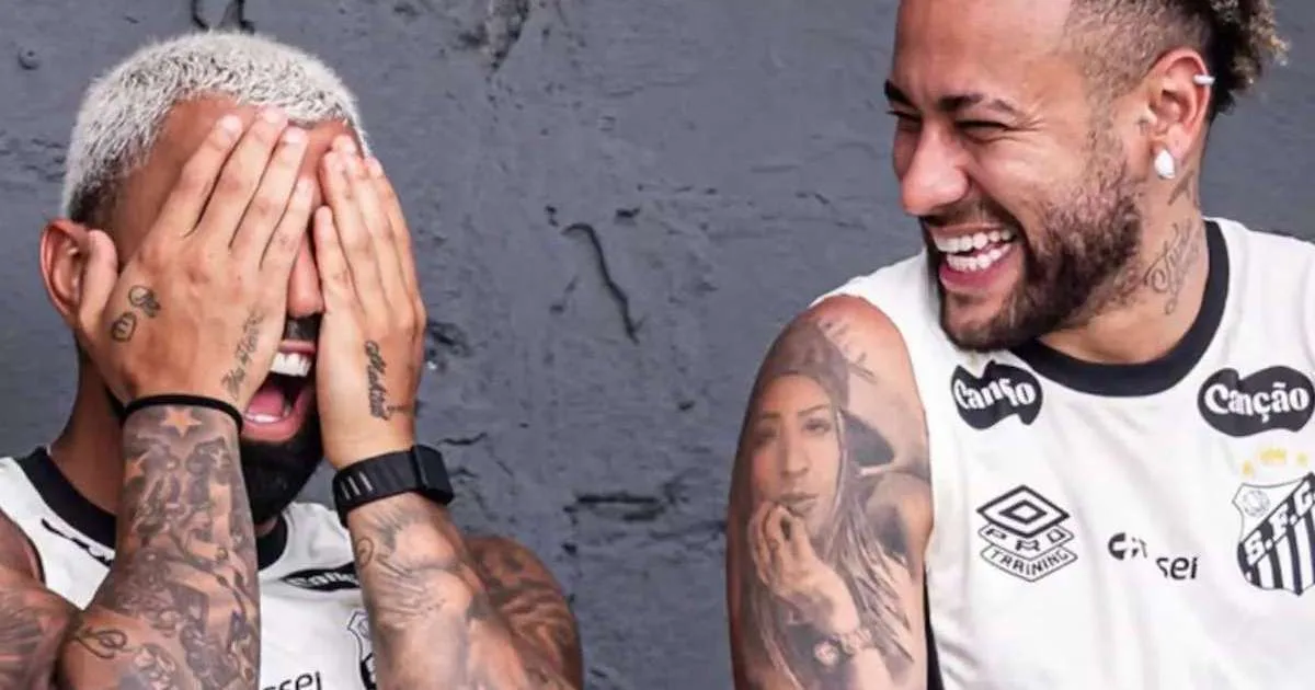 Gabigol exalta Neymar e faz pedido ao craque do Santos; veja