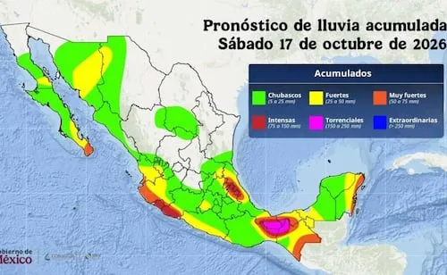 Ante Huracán Trudy, Sheinbaum pide extremar precauciones; hay pronóstico de lluvias en nueve estados