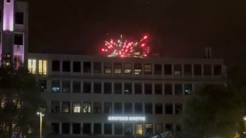 Ruhestörung vor CL-Spiel - Feuerwerk vor Bayern-Hotel mitten in der Nacht!