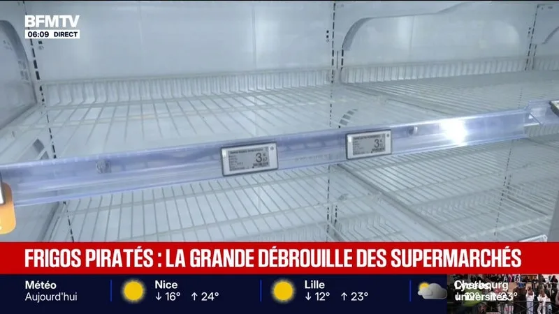 "On ne re-remplira les rayons que quand on sera sûr que le problème est résolu": les frigos des magasins toujours vides après les cyberattaques