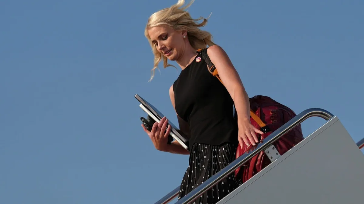 Natalie Harp, Trump’s ‘human printer’, in the spotlight after decoy plane incident